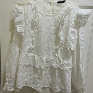Shein white kind sleeves